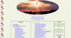 Desktop Screenshot of abidinginchrist.seranates.com