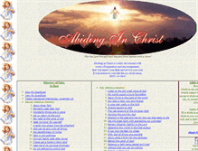 Tablet Screenshot of abidinginchrist.seranates.com